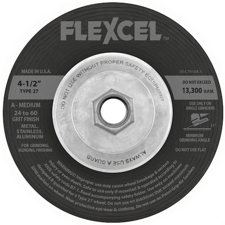 Flexovit SEMI-FLEXIBLE GRIND & FINISH WHEEL S6900H